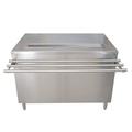 Bk Resources Stainless Steel Self-Serve Counter with Hinged Doors, Drop Shelf 30X72 US-3072S-H